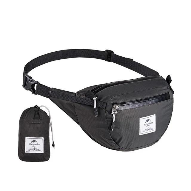 Black Foldable Fanny Pack Waist Bag